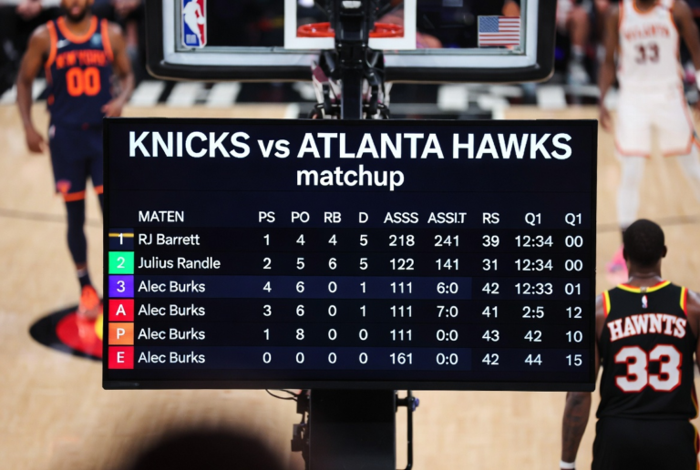 Knicks vs Atlanta Hawks Match Player Stats
