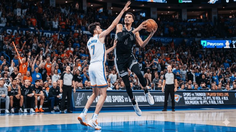 san antonio spurs vs oklahoma city thunder match player stats
